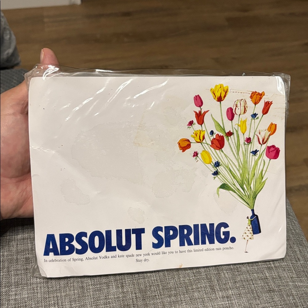 Absolut Spring Limited Edition rain poncho